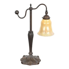 Tiffany Studios Style Art Nouveau Bronze Counterbalance Desk Lamp
