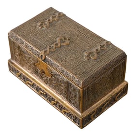 Tiffany Studios New York Venetian Bronze Double Inkwell