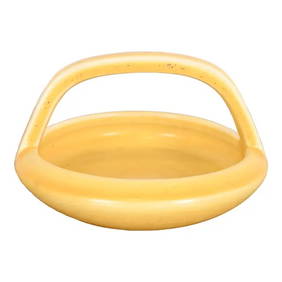Rookwood Pottery Arts & Crafts Glazed Ceramic Yellow Handled Bowl or Ashtray, 1922 (1 of 11)