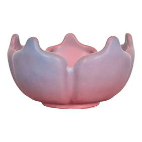 Van Briggle Arts & Crafts Tulip Form Pink and Lavender Glazed Ceramic Bowl, Early 20th Century (1 of 11)