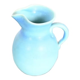 Van Briggle Arts & Crafts Turquoise Glazed Ceramic Small Pitcher