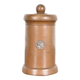Benedict Studios Arts & Crafts Hammered Copper Humidor, Circa 1910