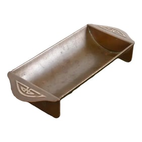 Heintz Arts & Crafts Sterling Silver on Bronze Catchall or Pen Tray