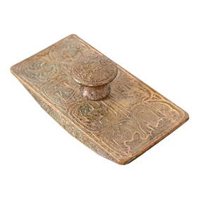 Tiffany Studios New York Zodiac Bronze Dore Rocker Blotter (1 of 12)