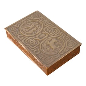 Tiffany Studios New York Zodiac Bronze Box