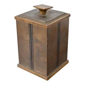 Bradley & Hubbard Arts and Crafts Brass Humidor Cigar Box