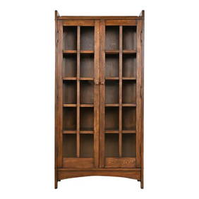 Gustav Stickley Style Mission Oak Arts and Crafts Bookcase Cabinet (1 of 12)