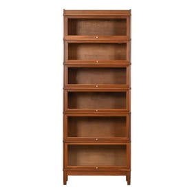 Arts & Crafts Walnut Six-Stack Barrister Bookcase by Hale