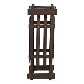 Stickley Style Antique Mission Oak Arts & Crafts Umbrella Stand, Circa 1900