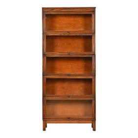 Antique Arts & Crafts Oak Five-Stack Barrister Bookcase by Lundstrom, Circa 1920s (1 of 12)