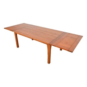 Stickley Mission Arts & Crafts Solid Cherry Wood Extension Dining Table