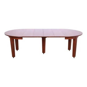 Gustav Stickley Mission Oak Arts & Crafts Extension Dining Table, Newly Restored (1 of 12)