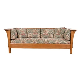 Stickley Mission Oak Arts and Crafts Settle Sofa