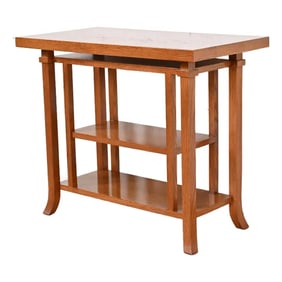 Frank Lloyd Wright Style Mission Oak Arts and Crafts Console or Occasional Side Table