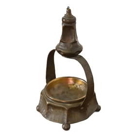 Apollo Studios New York Arts & Crafts Hammered Copper Table Lighter With Ashtray, Circa 1920s (1 of 12)