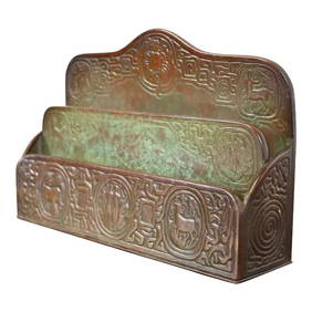 Tiffany Studios New York Zodiac Bronze Letter Rack (1 of 11)