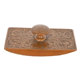 Tiffany Studios New York Zodiac Bronze Rocker Blotter