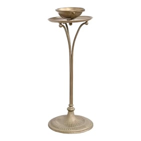 Tiffany Studios New York Art Deco Silver Floor Standing Ashtray