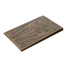 Tiffany Studios New York Chinese Pattern Bronze Notepad Holder