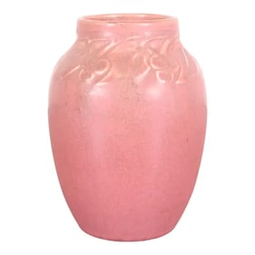 Rookwood Pottery Arts & Crafts Glazed Ceramic Floral Decorated Vase, 1927