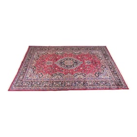 Vintage Hand-Knotted Persian Tabriz Large Room Size Rug