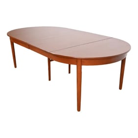 Hans Wegner for Andreas Tuck Danish Modern Teak Extension Dining Table, Newly Refinished