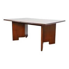 Frank Lloyd Wright for Heritage Henredon Taliesin Mahogany Extension Dining Table, Newly Refinished