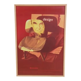 Charles Eames Herman Miller "Design of the Century" Framed Advertising Poster