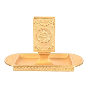 Tiffany Studios New York Adam Bronze Doré Match Box Holder