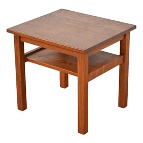 Stickley Brothers Antique Mission Oak Arts & Crafts Occasional Side Table, Circa 1900
