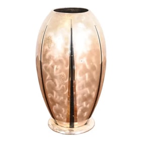 Antique Art Deco Silverplate Vase by WMF Ikora, Circa 1930s