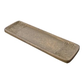 Tiffany Studios New York Zodiac Pattern Bronze Pen Tray