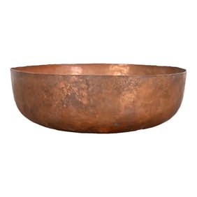 Roycroft Arts & Crafts Hammered Copper Large Bowl