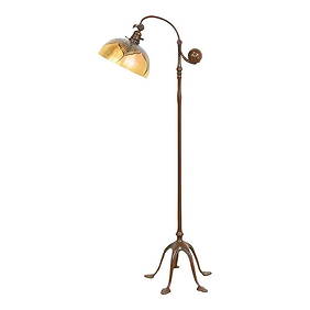 Tiffany Studios New York Bronze Counterbalance Floor Lamp, Circa 1910 (1 of 12)