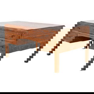 Limbert Antique Mission Oak Arts & Crafts Coffee Table, Circa 1900: An exceptional Mission or Arts & Crafts period coffee or cocktail table By Charles P. Limbert Co. USA, Circa 1900 Gorgeous quartersawn tiger oak, with original copper hardware. Measures: 41.88"W x 26.