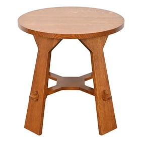 Stickley Mission Oak Arts & Crafts Lamp Table or Occasional Side Table