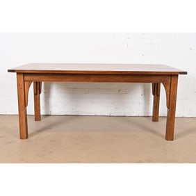Stickley Style Mission Oak Arts & Crafts Dining Table, Newly Refinished