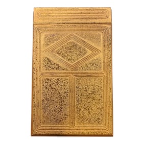 Tiffany Studios New York Graduate Pattern Bronze Doré Notepad Holder