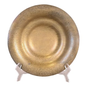 Tiffany Studios New York Bronze Doré Plate or Shallow Bowl