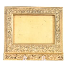 Tiffany Studios New York Venetian Bronze Doré Desk Calendar Frame or Picture Frame
