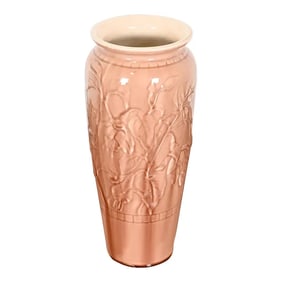 Rookwood Pottery Arts & Crafts Large Glazed Ceramic Lily Decorated Vase, 1944