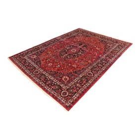 Mid 20th Century Vintage Hand-Knotted Persian Tabriz Room Size Wool Rug