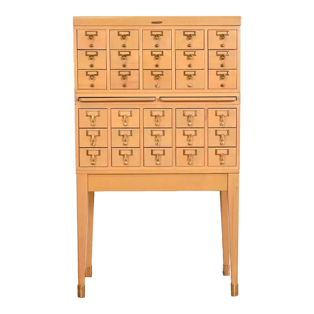 Mid-Century Modern 30-Drawer Library Card Catalog by Remington Rand