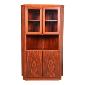 Skovby Danish Modern Rosewood Corner Cabinet