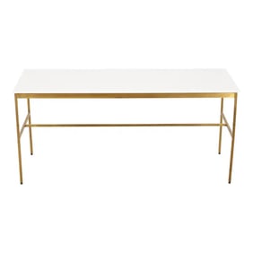 Paul McCobb for Directional Brass and Vitrolite Cocktail Table, 1950s
