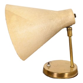 Mid-Century Modern Brass Desk Lamp or Table Lamp, Circa 1950s