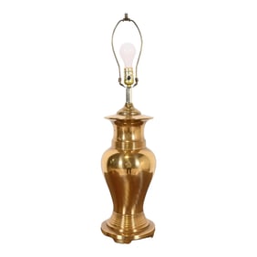 Tiffany & Co. Style Mid-Century Hollywood Regency Large Brass Table Lamp