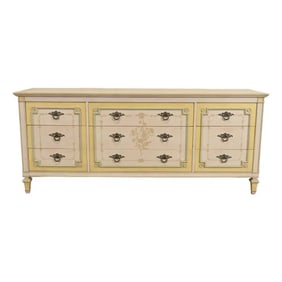 John Widdicomb French Regency Louis XVI Painted Triple Dresser, Circa 1960s