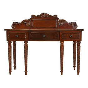 Ralph Lauren British Colonial Carved Mahogany Sideboard Buffet or Console Table