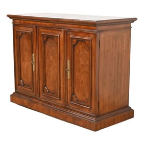 Regency Walnut Expanding Top Buffet Server or Bar Cabinet by Mount Airy Furniture